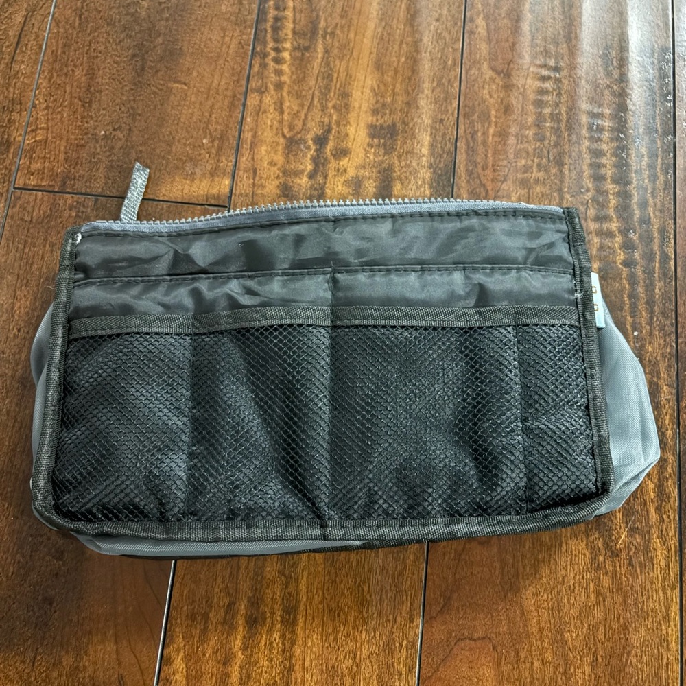 Gray and Black Men's Bag